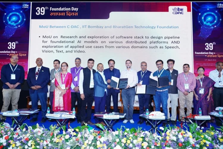 BharatGen Signs MoU with IIT Bombay & C-DAC to Advance Sovereign AI for India’s Linguistic Diversity