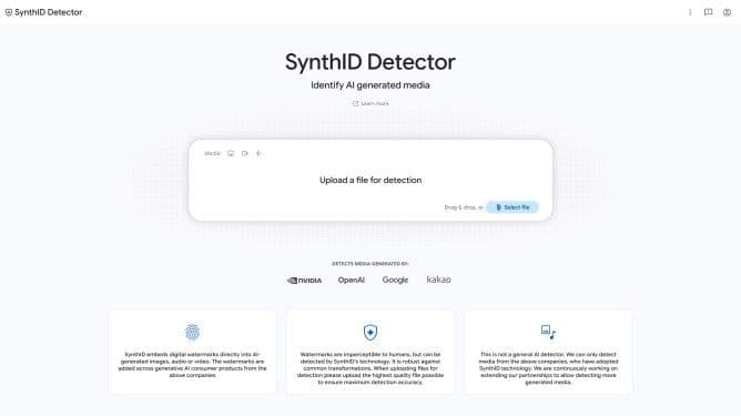 Google’s new SynthID website can identify AI-generated media