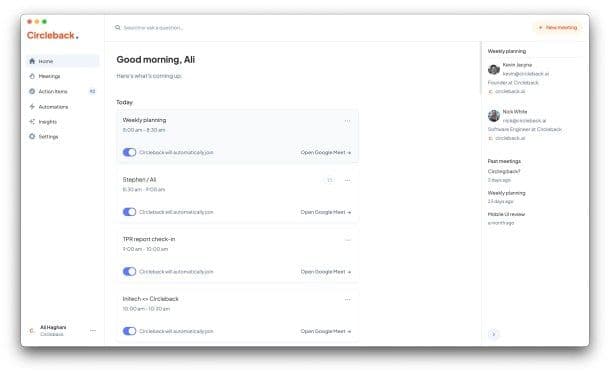 Meeting note-taker Circleback adds a free tier to attract more customers