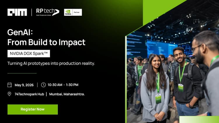 RPTech, an NVIDIA Partner, in association with AIM, to Host ‘GenAI: From Build to Impact’ Meetup in Mumbai