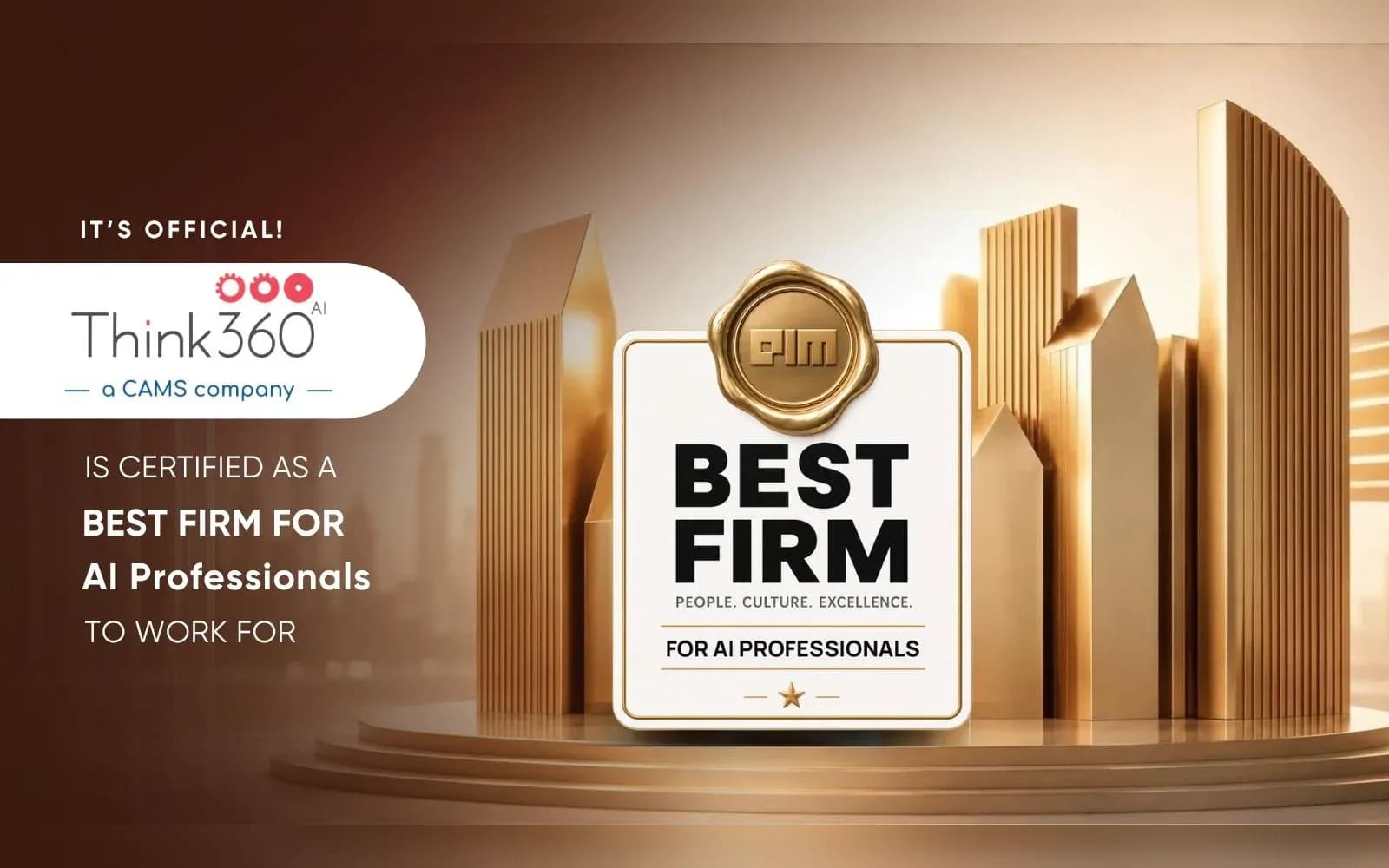 Think360.ai Certified as a Best Firm for AI Professionals
