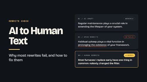 AI to Human Text: Why Most Rewrites Fail and How to Fix Them