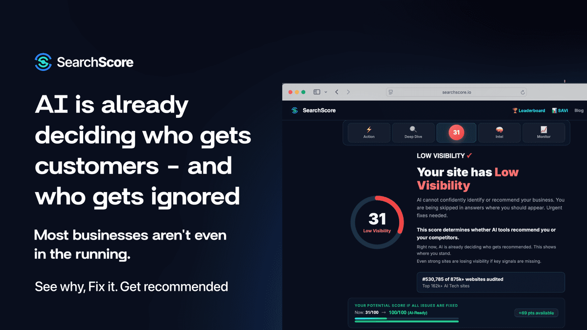 SearchScore - AI Visibility & Optimization