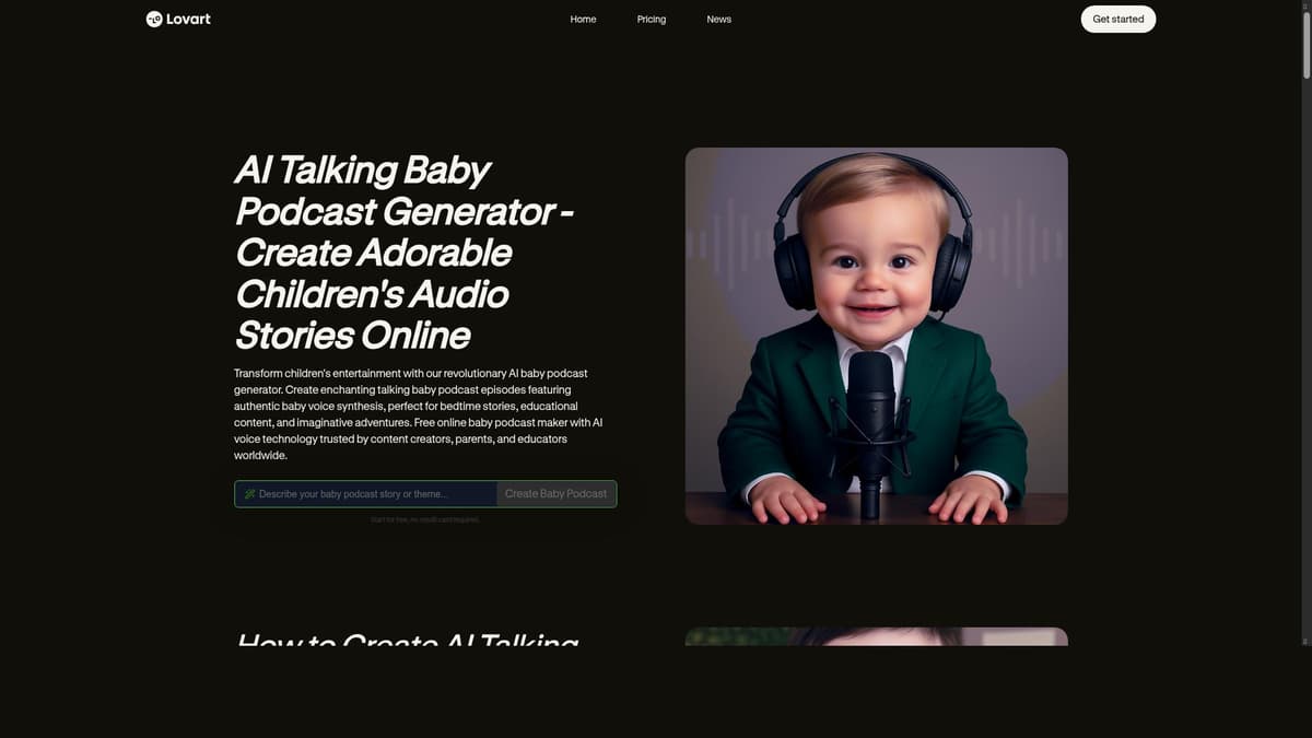 Lovart-Al Baby Podcast Generator