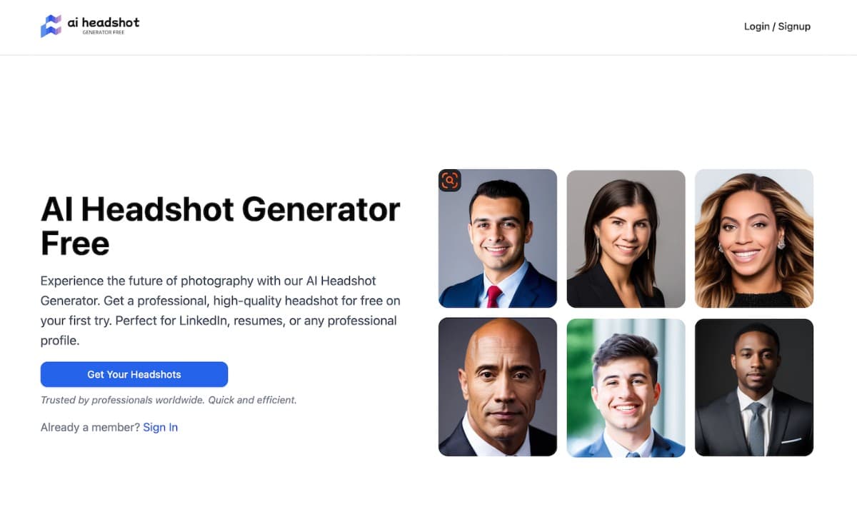 AI Headshot Generator Free