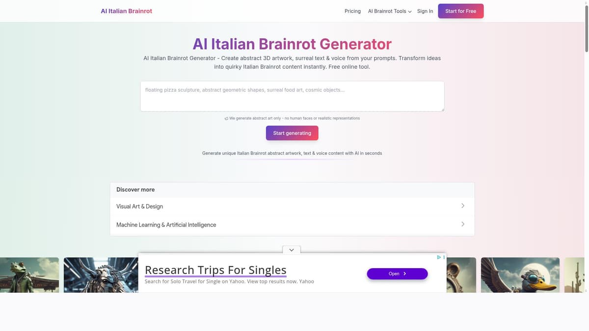 AI Italian Brainrot Generator