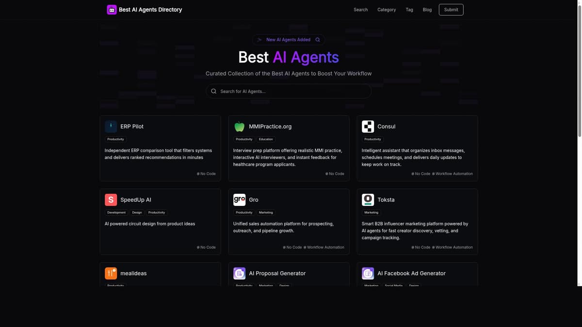 Best AI Agents Directory
