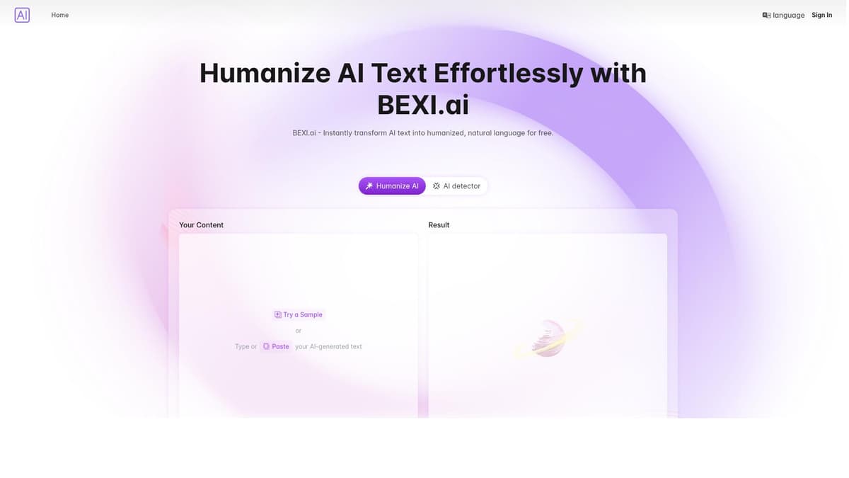 Bexi.ai:Free AI Humanizer & AI Detector