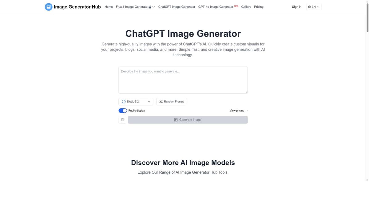ChatGPT Image Generator