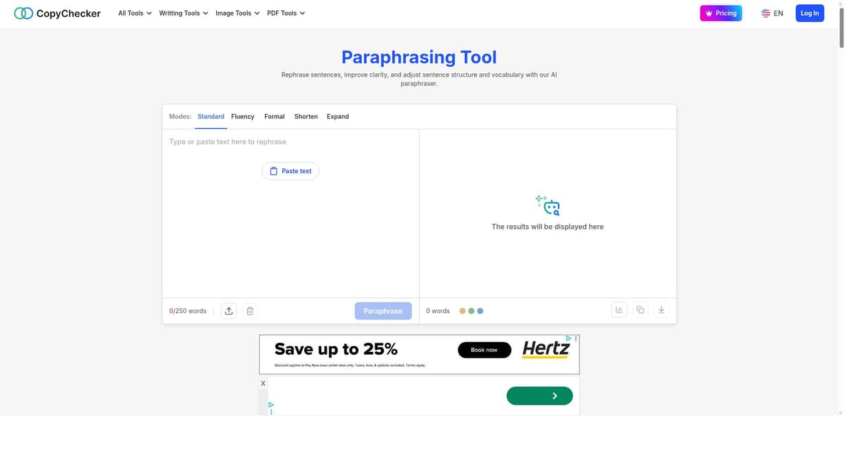CopyChecker - Paraphrasing Tool