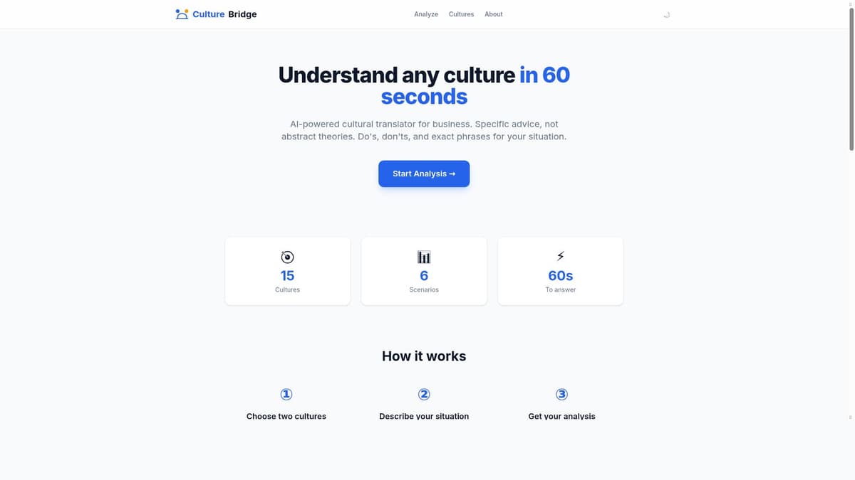 Culture Bridge