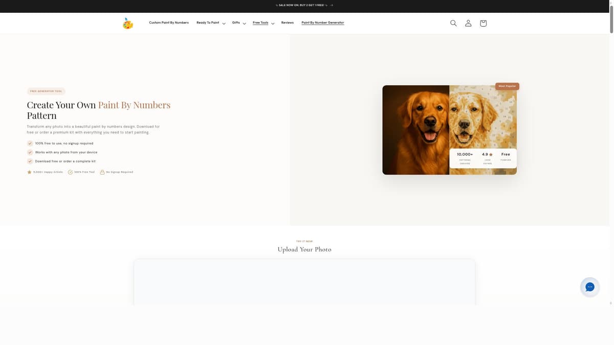 Free Paint By Number AI Generator