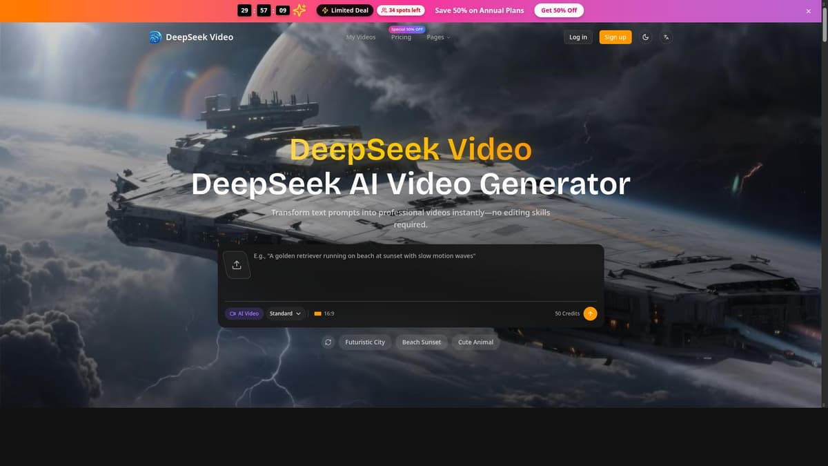 DeepSeek Video Generator