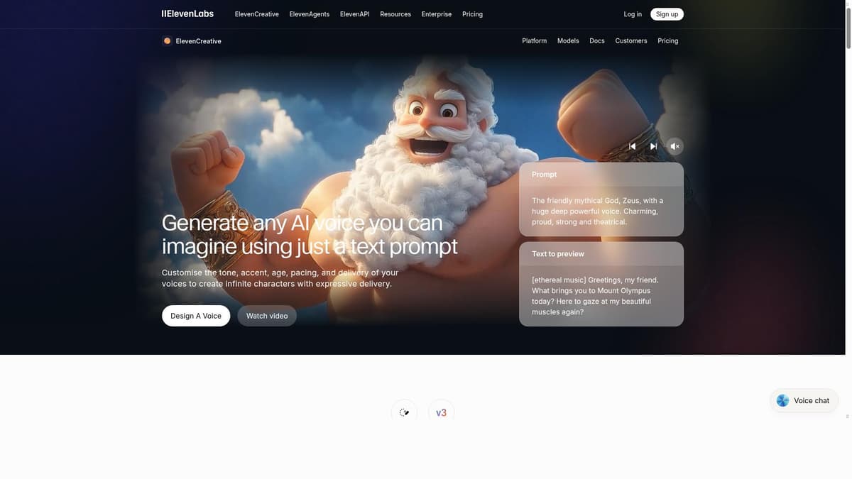 Voice Design by ElevenLabs