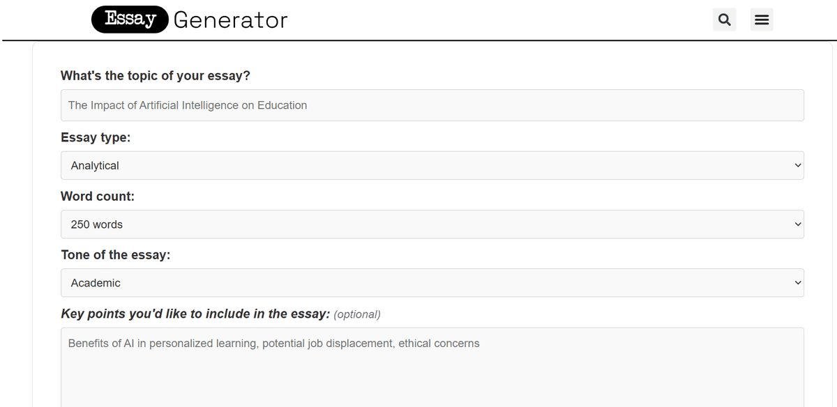 Essay Generator