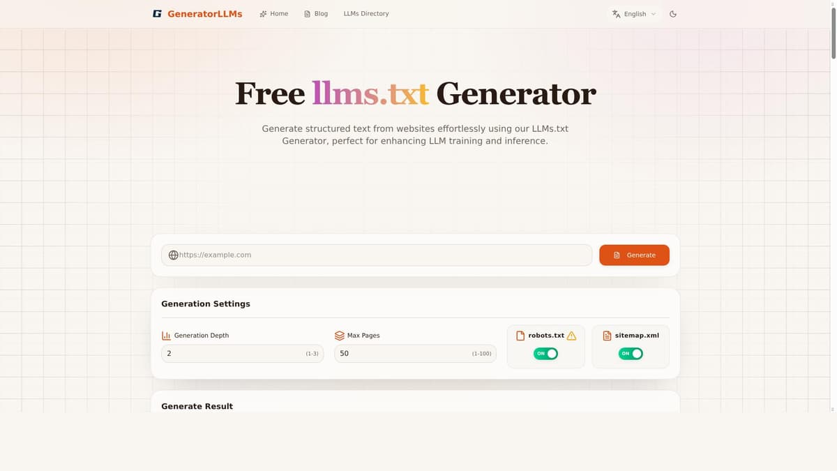 Generatorllmstxt