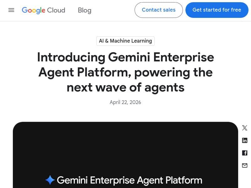 Gemini Enterprise Agent Platform