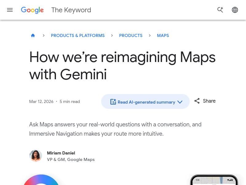 Ask Maps by Google