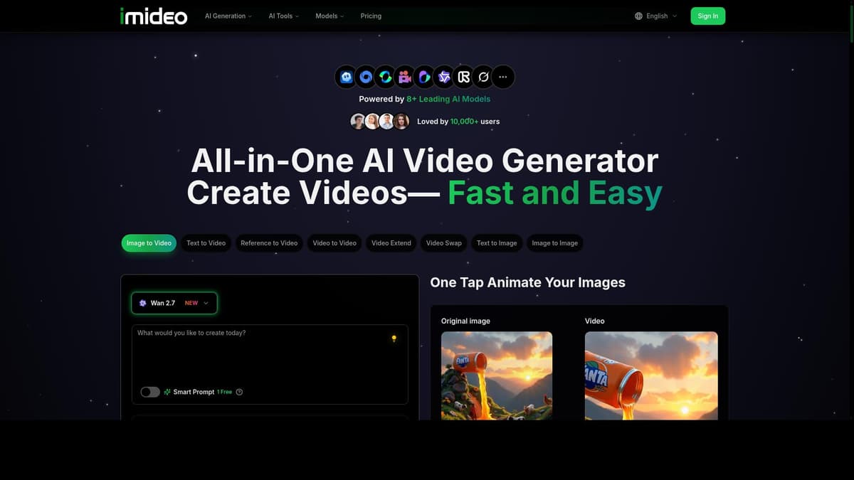 iMideo AI Video Generator