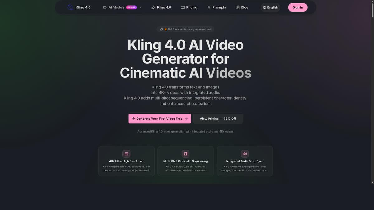 Kling 4.0 AI Video Generator