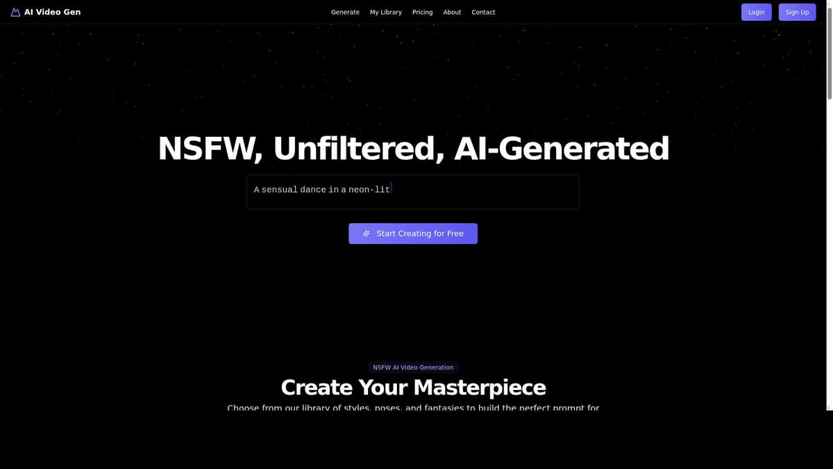 NSFWVideoGenerator.ai