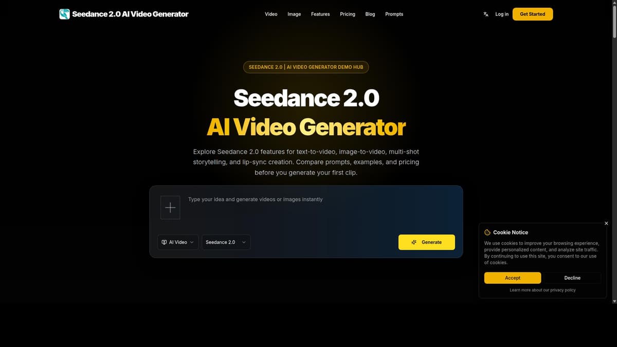 Seedance 2.0 AI Video Generator