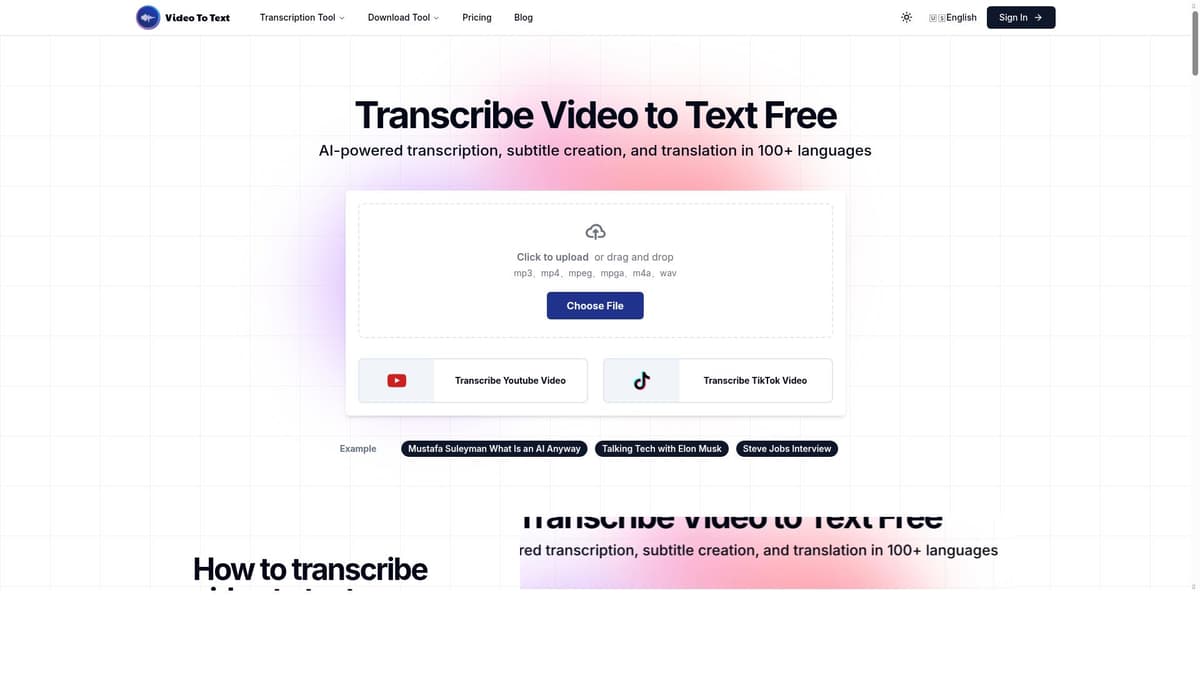 XRan Video To Text