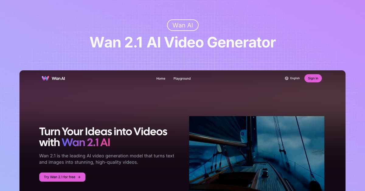 Wan 2.1 AI