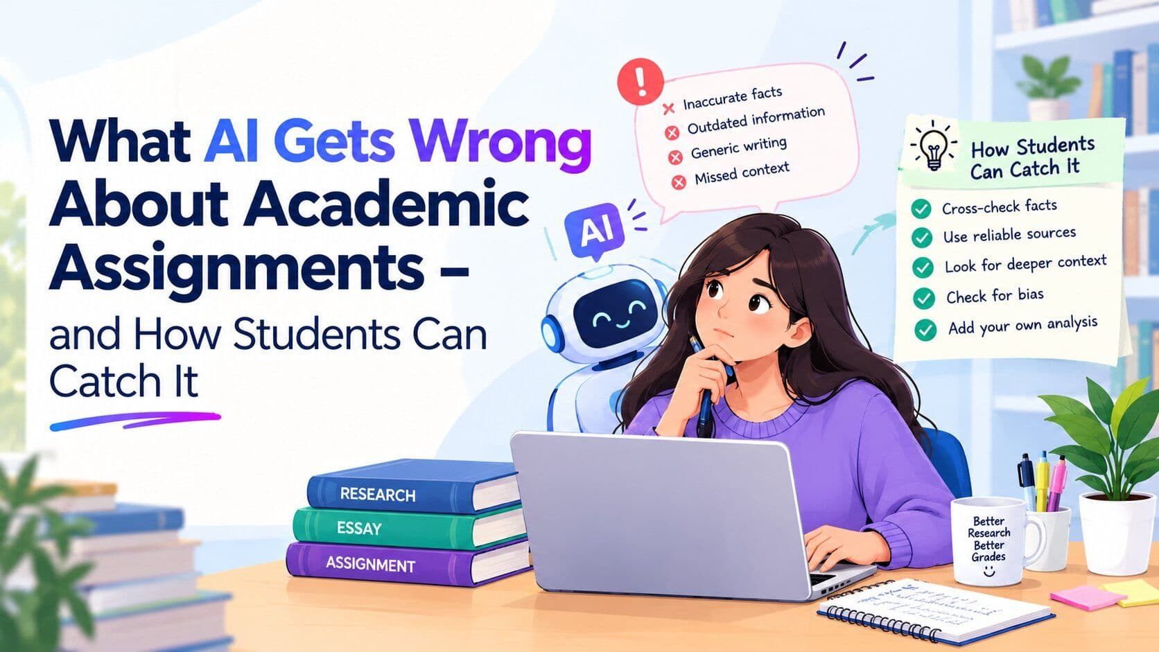 What AI Gets Wrong About Academic Assignments - and How Students Can Catch It