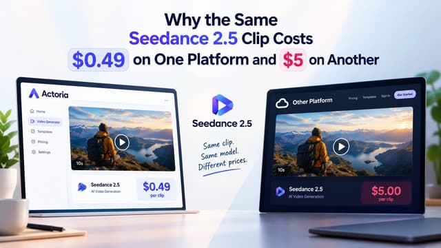 Why the Same Seedance 2.5 Clip Costs $0.49 on One Platform and $5 on Another