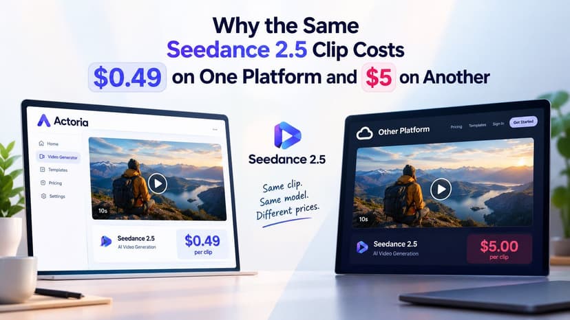 Why the Same Seedance 2.5 Clip Costs $0.49 on One Platform and $5 on Another