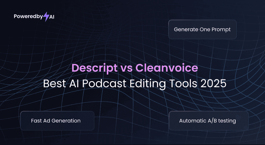 Descript vs Cleanvoice: Best AI Podcast Editing Tools 2025