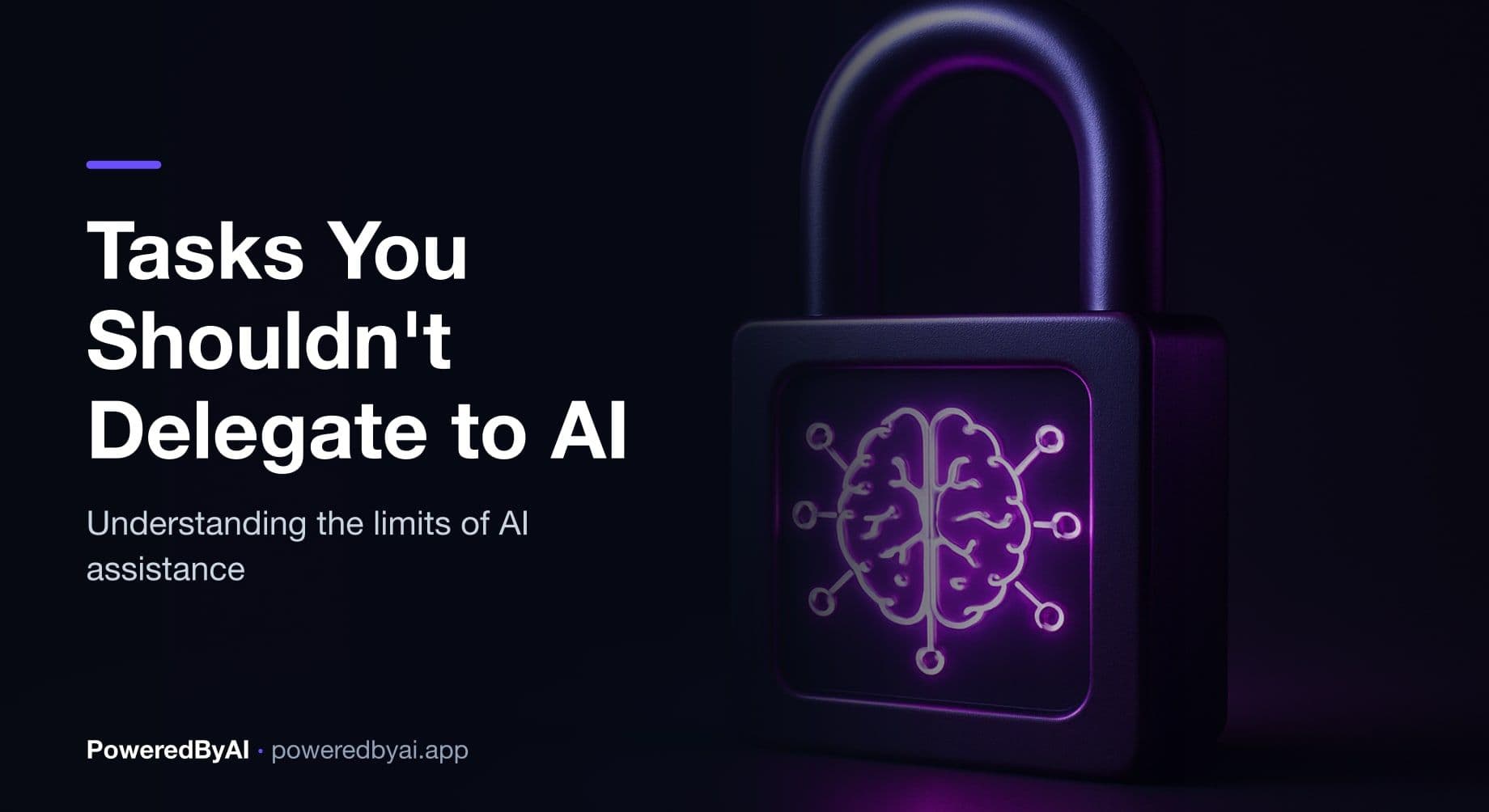 What Tasks Should You Never Fully Hand Over to AI?