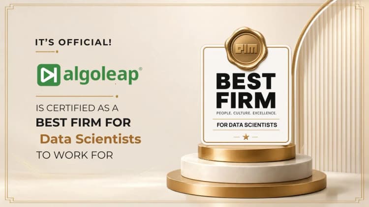 Algoleap Certified as a Best Firm for Data Scientists