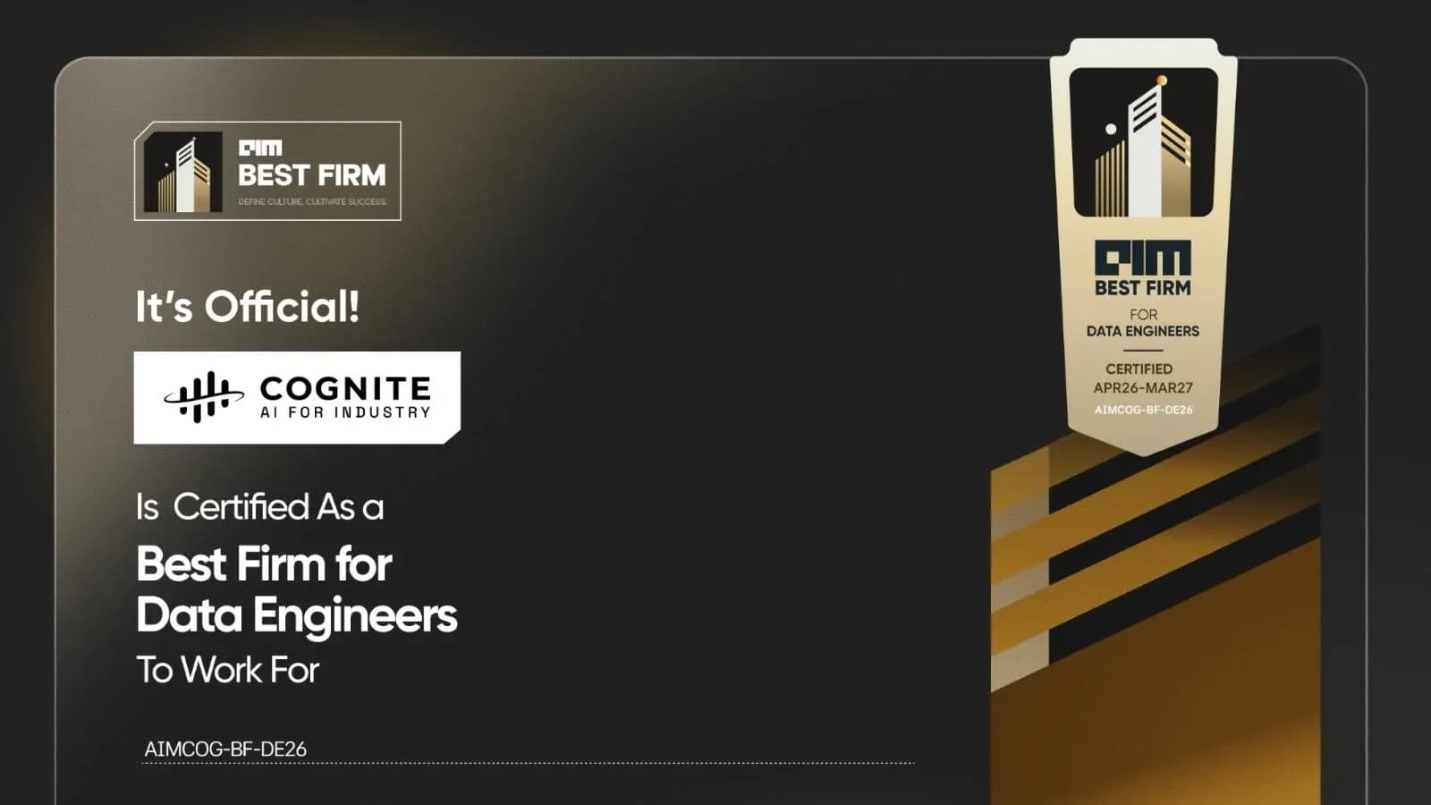Cognite Recognised as a Best Firm for Data Engineers