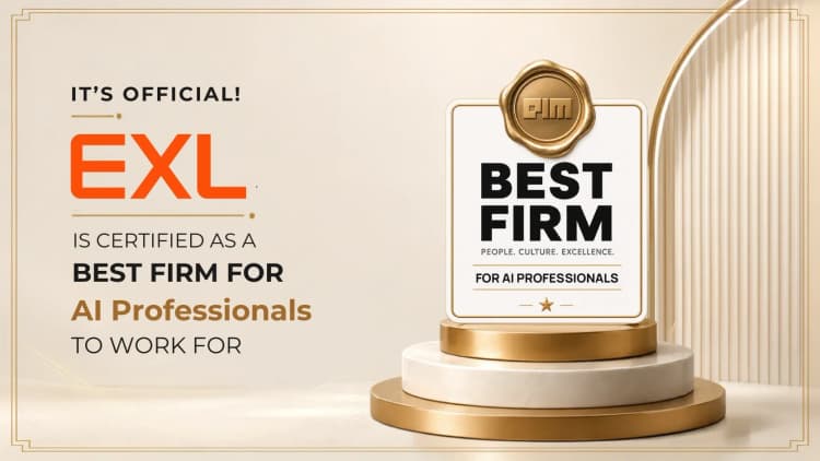 EXL Certified as a Best Firm for AI Professionals