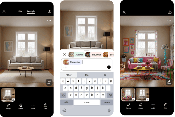 Pinterest teases a new ‘Restyle’ feature that lets you redesign your room with AI