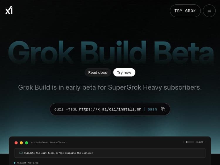 Grok Build Grok Build Review 2026 - Free Productivity & Automation | PoweredByAI