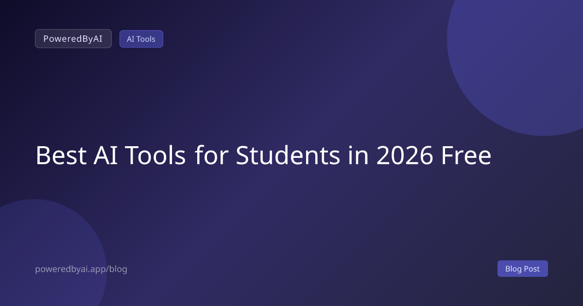 Best AI Tools for Students in 2026 Free