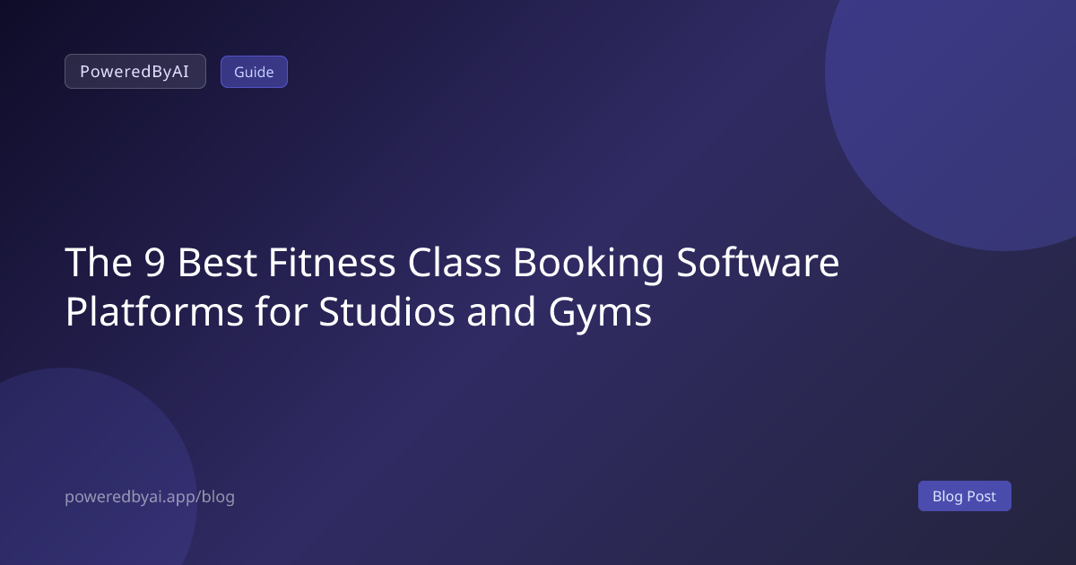 The 9 Best Fitness Class Booking Software Platforms for Studios and Gyms